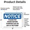 Signmission Please Pay Inside Before Pumping Gas Or, 5 in W x Rectangle, Vinyl Decal OS-2PACK-NS-D-35-L-17547 - alternate 5